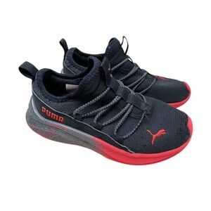 Puma Kids Sneakers Black and Red Tennis Athletic 3
